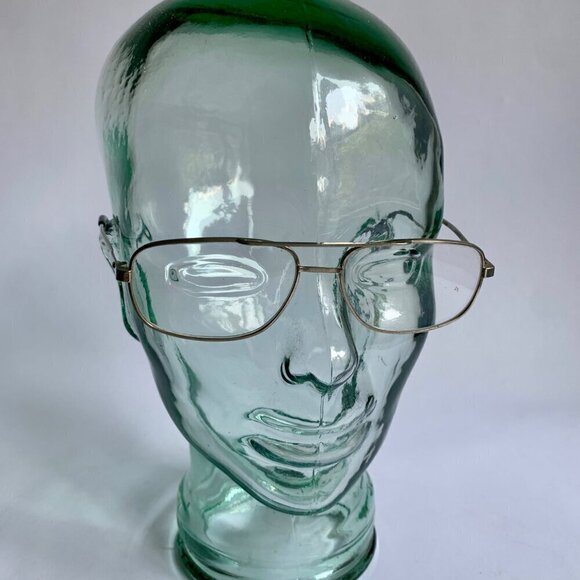 Vintage Men's Silver Framed Prescription Eyeglasses Glasses - Picture 1 of 5